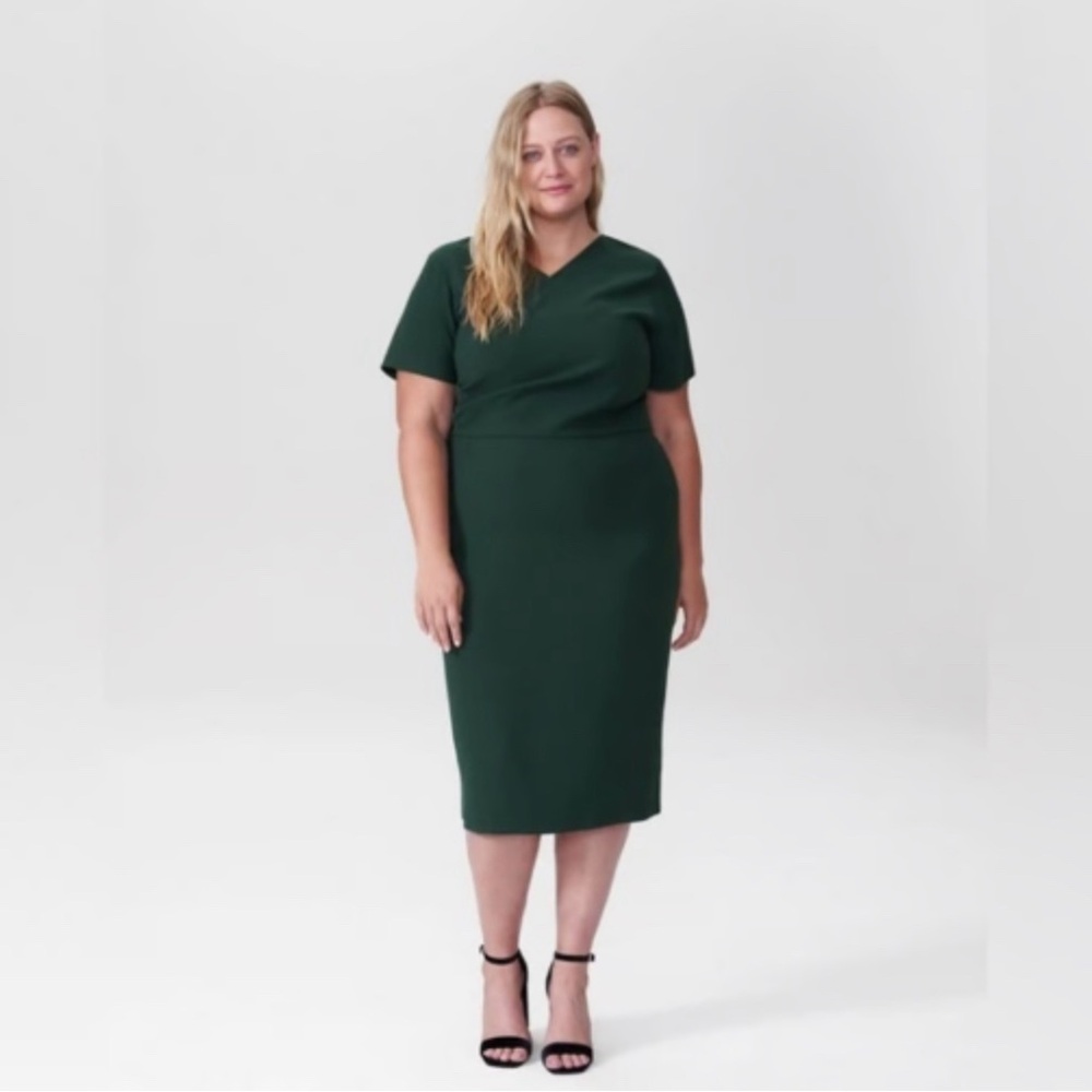 Universal Standard Mary Column Dress XS Dark Green